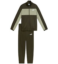 Puma Træningssæt - Poly Colorblock - Dark Olive