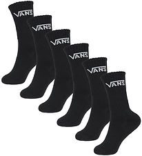 Vans Strømper - 6-pak - Classic Crew - Black