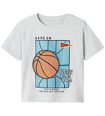Name It T-shirt - NmmKeith - Light Grey Melange