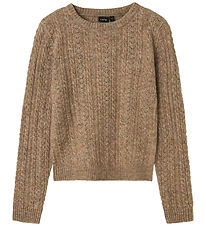 LMTD Bluse - Strik - NlfKave - Sepia Tint / Ext3103