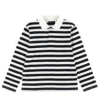 LMTD PoloBluse - NlnKliva - Black/White Stripes