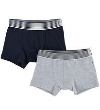 Petit Bateau Boxershorts - 2- pak - Blå/Grå
