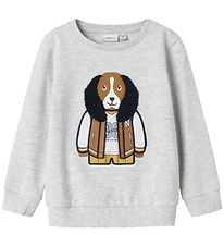 Name It Sweatshirt - NmmKamden - Light Grey Melange