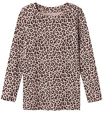 Name It Bluse - NmfLeoana - Burnished Lilac m. Leopard