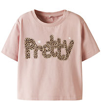 Name It T-shirt - NmfLeoanja - Burnished Lilac m. Print