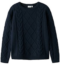 Name It Bluse - Strik - NmmLyle - Navy Blazer