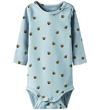 Name it Body l/æ - NbmLialo - Dusty Blue m. Print