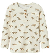 Lil Atelier Bluse - Rib - NmmLavo - Turtledove