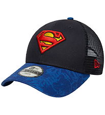 New Era Kasket - 9Forty - Trucker - Superman - Blå