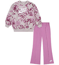 Nike Sæt - Sweatshirt/Leggings - Magic Flamingo