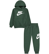 Nike Sweatsæt - Fir/Hvid