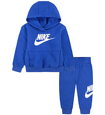 Nike Sweatsæt - Hættetrøje/Sweatpants - Game Royal
