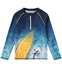 Molo Badebluse - UV50+ - Noble - Surf Art Blue Chill