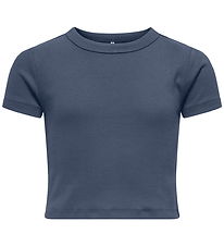 Kids Only T-shirt - KogBina - Rib - Vintage Indigo