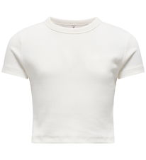 Kids Only T-shirt - KogBina - Rib - Cloud Dancer