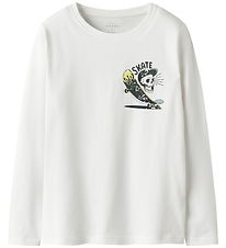 Name It T-shirt - NkmVux - Bright White/Skate
