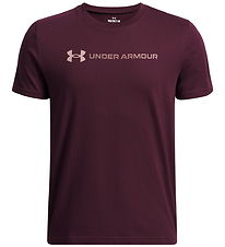 Under Armour T-shirt - Logo Wordmark - Dark Maroon