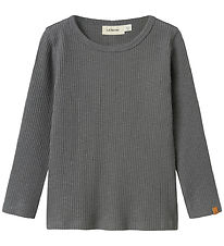 Lil Atelier Bluse - Rib - NmmRajo - Slim - Poppy Seed