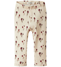 Lil Atelier Leggings - Rib - NbfLavo - Turtledove