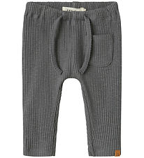 Lil Atelier bukser - Rib - NbmRajo - Poppy Seed