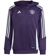 adidas Performance Cardigan - Mufc TR Hood - Aurplu/White