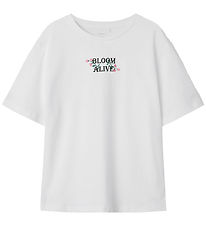 Name It T-shirt - NkfLonnie - Bright White m. Print