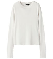 LMTD Bluse - Rib - Noos - NlfHinaja - White Alyssum
