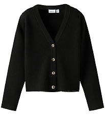Name It Cardigan - Strik - Rib - NkfLarenLise - Black