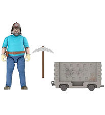 Minecraft Movie Legetøj - Steve & Minecraft