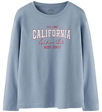 Name It Bluse - MkfVeen - Dusty Blue/California