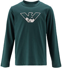 Emporio Armani Bluse - June Bug m. Logo