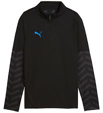 Puma Bluse m Lynlås - Sort m. Blå