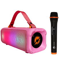 N-GEAR Højtaler med 1 Mikrofon - Wireless - Pink