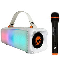 N-GEAR Højtaler med 1 Mikrofon - Wireless - White
