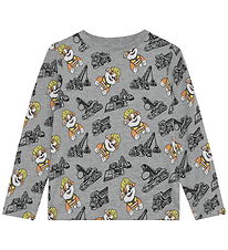 Minymo Bluse - Paw Patrol - Grey Melange
