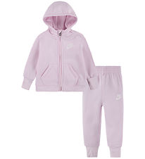Nike Sweatsæt - Cardigan/Sweatpants - Pink Foam