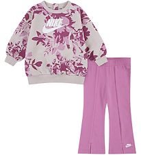 Nike Sæt - Leggings/Sweatshirt - Magic Flamingo