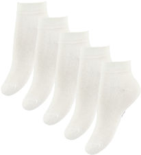 Fuzzies Ankelstrømper - 5-Pak - Hvid