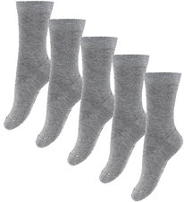 Fuzzies Strømper - 5-Pak - Light Grey