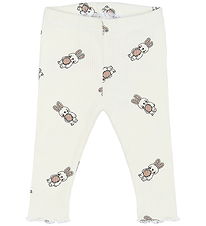 The New Siblings Leggings - Rib - TnsbPippa - Cloud Dancer m. Ka