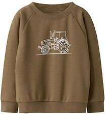 Name It Sweatshirt - NmmVion - Dull Gold/Tractor Sketch