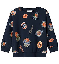 Name It Sweatshirt - NmmLeland - Navy Blazer