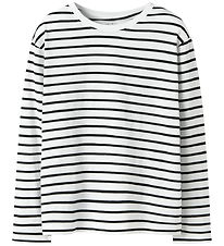 Name It Bluse - NkfLeslie - Black/Bright White