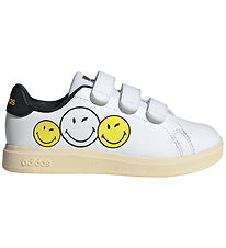 adidas Performance Sko - Advantage Smiley CF - FTWWHT/BYELLO/CBL