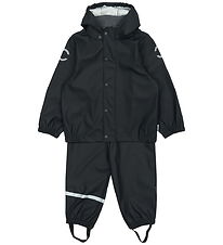 Mikk-Line Regntøj m. Seler - PU - Dark Navy