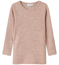 Name It Bluse - Uld - Rib - Noos - NmnWax - Shadow Gray