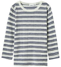 Name It Bluse - Uld - Noos - NmmWang - Folkstone Gray/Snow White