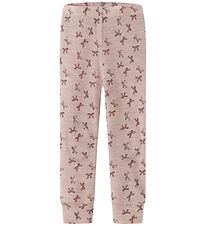 Name It Leggings - Uld - NmfWang - Shadow Gray/Bows