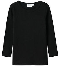 Name It Bluse - Uld - Rib - NmnWax - Black