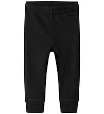 Name It Leggings - Uld - Rib - Noos - NbnWax - Black